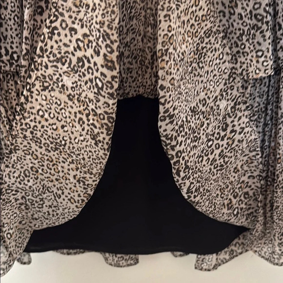 1. State Tiered Leopard Print Midi Skirt - Picture 4 of 8